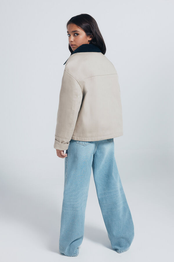 Springfield Kids denim jeans culotte para meninas azul