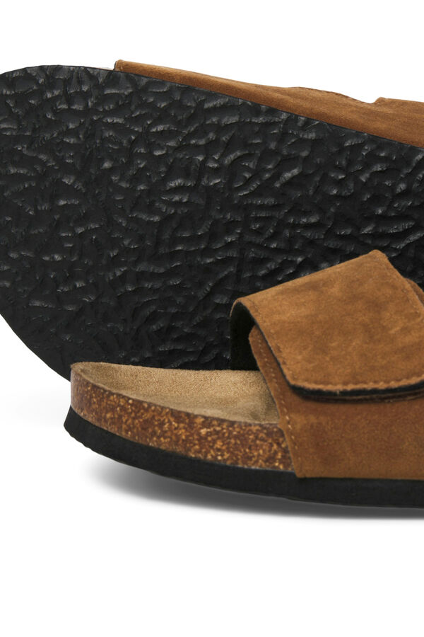 Springfield Double velcro strap sandals brown