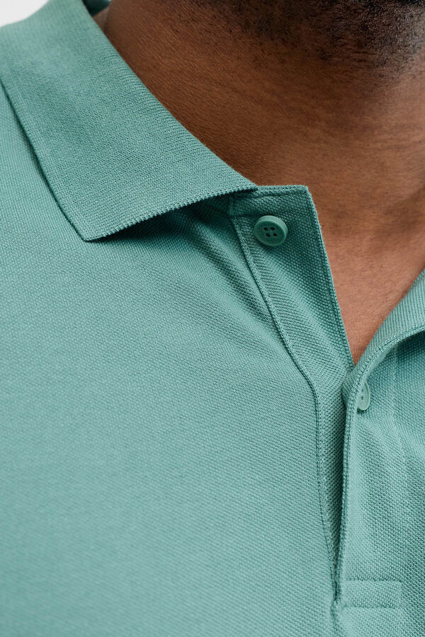 Jack & Jones PLUS Basic short sleeve polo shirt blue
