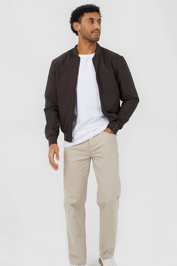 Brave Soul Puffer bomber brown