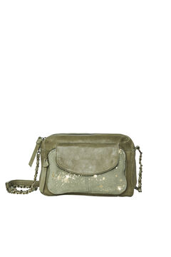 Springfield Crossbody bag in 100% leather green