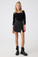 Inside Jersey Cuello Pico negro