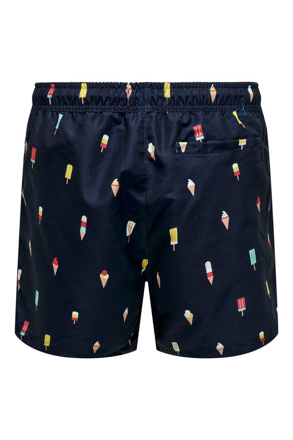 Springfield Printed swim shorts  navy