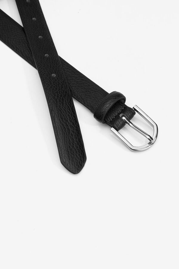 Tiffosi Leather Effect Jeans Belt black