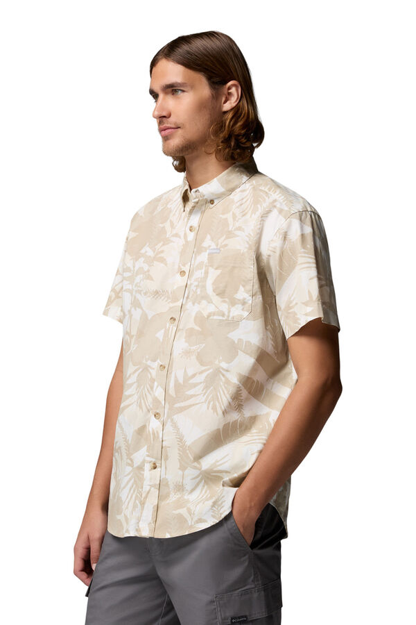 Columbia Printed short sleeve shirt white