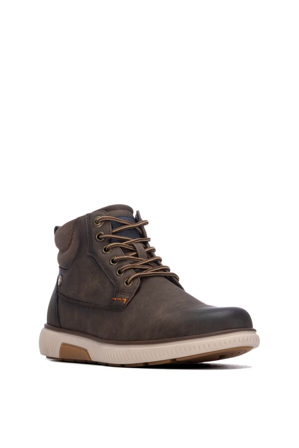 Refresh Brushed casual ankle boot brown