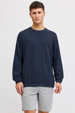 JJ REBEL Camisola de malha estruturada folgada