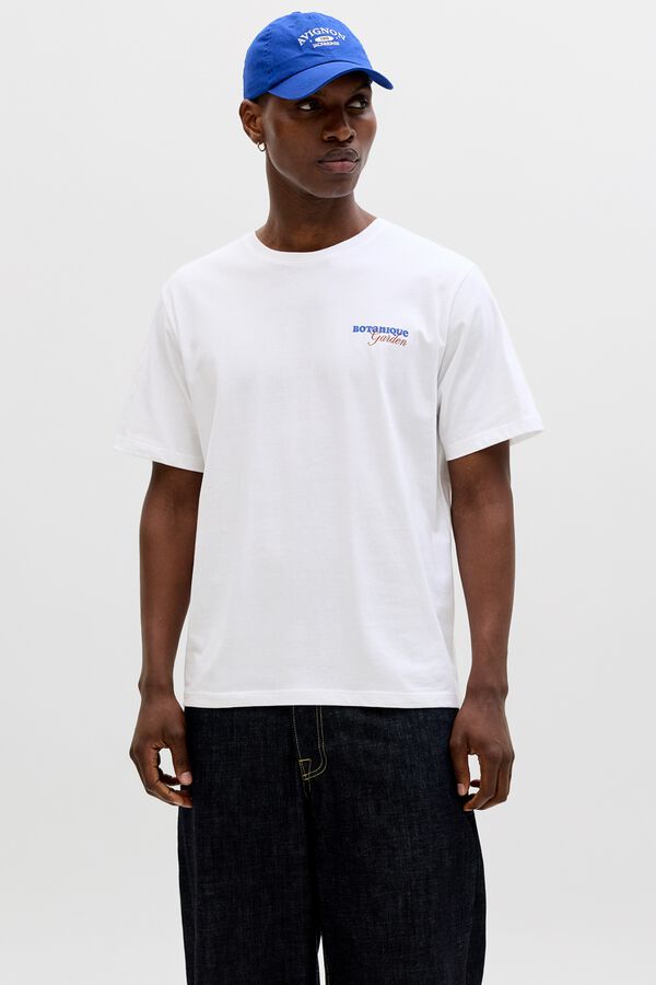 Jack & Jones Relaxed backprint T-shirt white