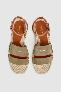 Pepe Jeans Sand&aacute;lias rasas em camur&ccedil;a