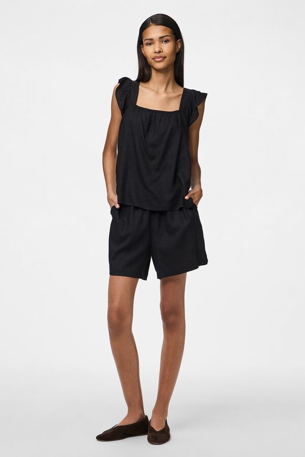 Pieces Short de lino negro