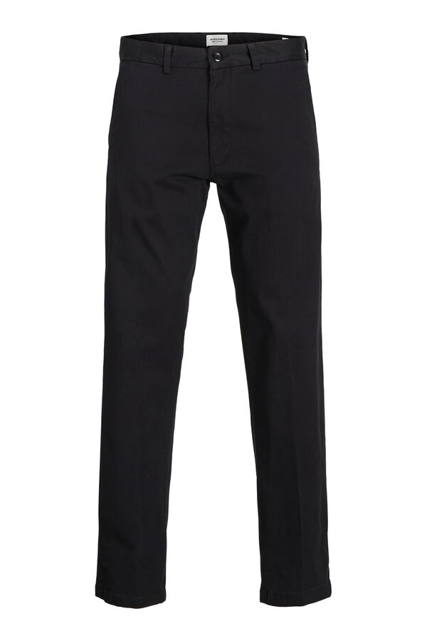 Jack & Jones Pantal&oacute;n chino relaxed tiro medio negro