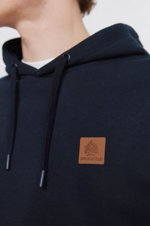 Springfield Plain hooded sweatshirt blue