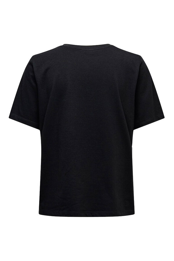 Only Kurzarm-T-Shirt  Schwarz