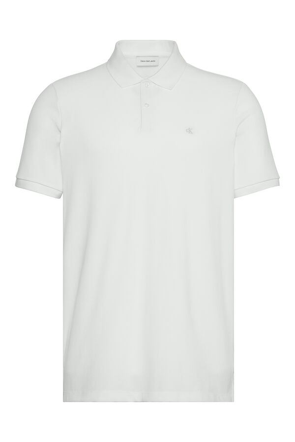 CK Jeans Polo pique blanco