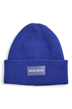 Pieces Gorro de malha malha com etiqueta frontal