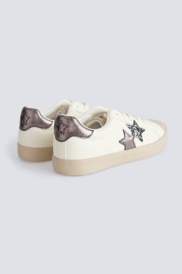 Springfield Shiny star slippers white