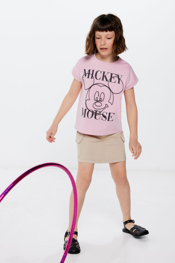 Springfield T-shirt Mickey Mouse menina rosa