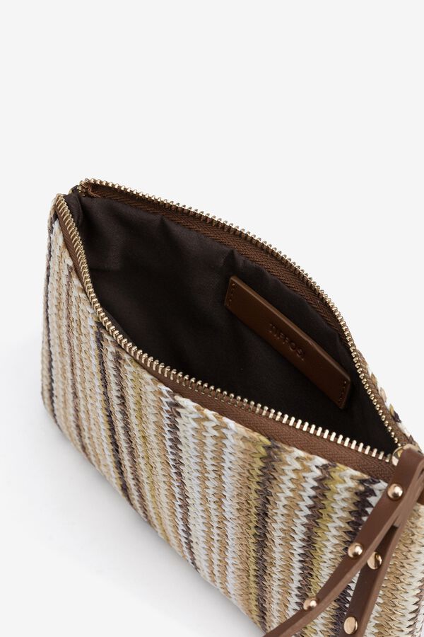 Tiffosi Monedero trenzado nude