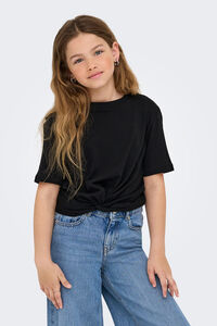 Only Girls Blusa de manga curta com n&oacute;