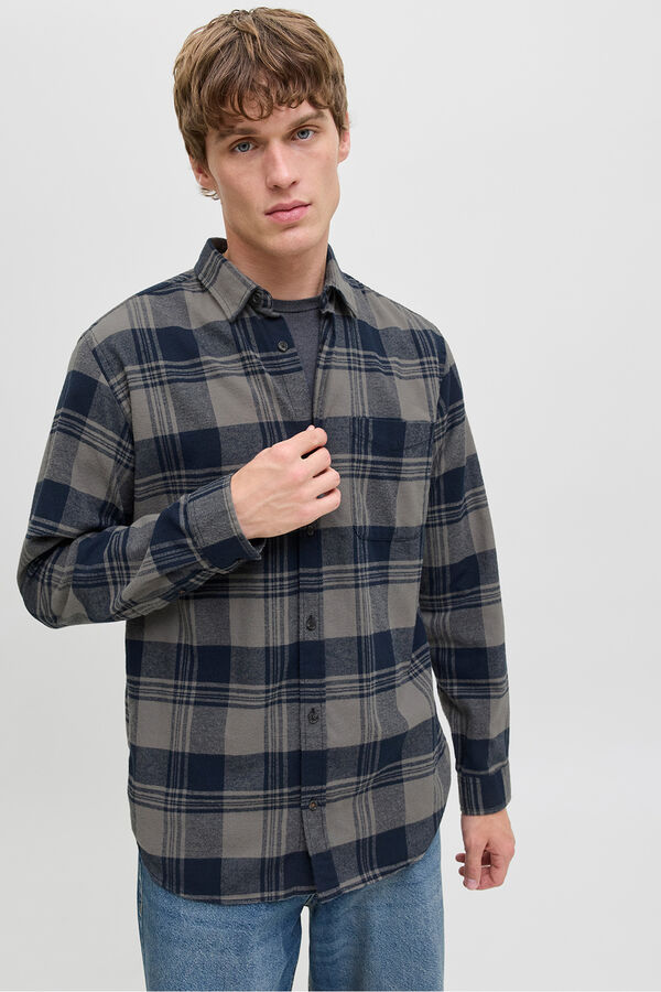 Jack & Jones Regular fit checked shirt blue