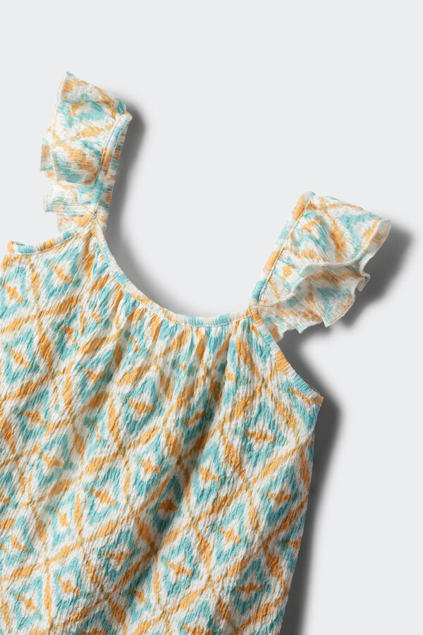 Springfield Kids Vestido ikat vermelho