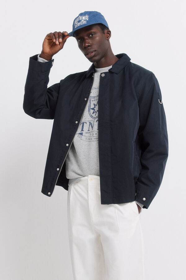 Springfield Relaxed fit straight leg trousers beige