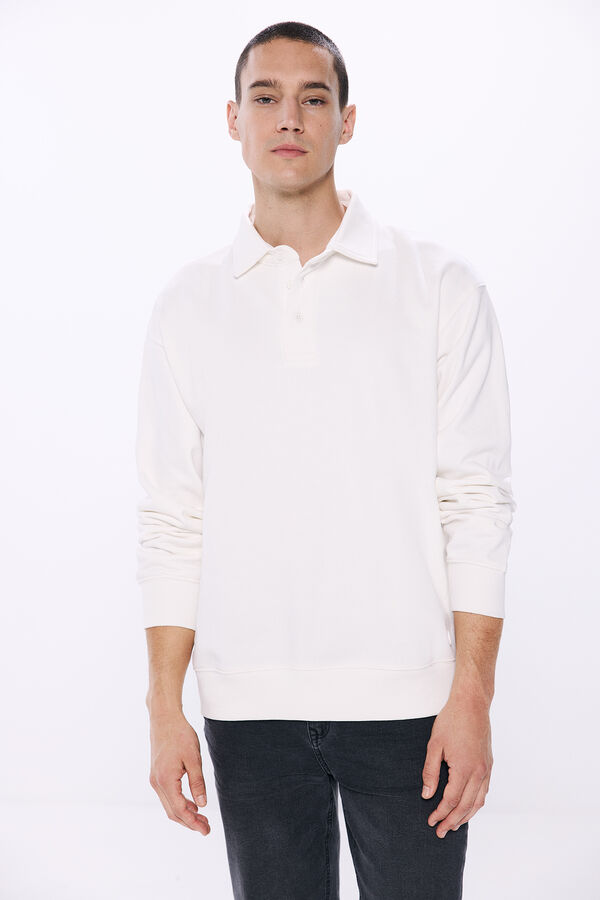 Springfield Sweat-shirt polo blanc