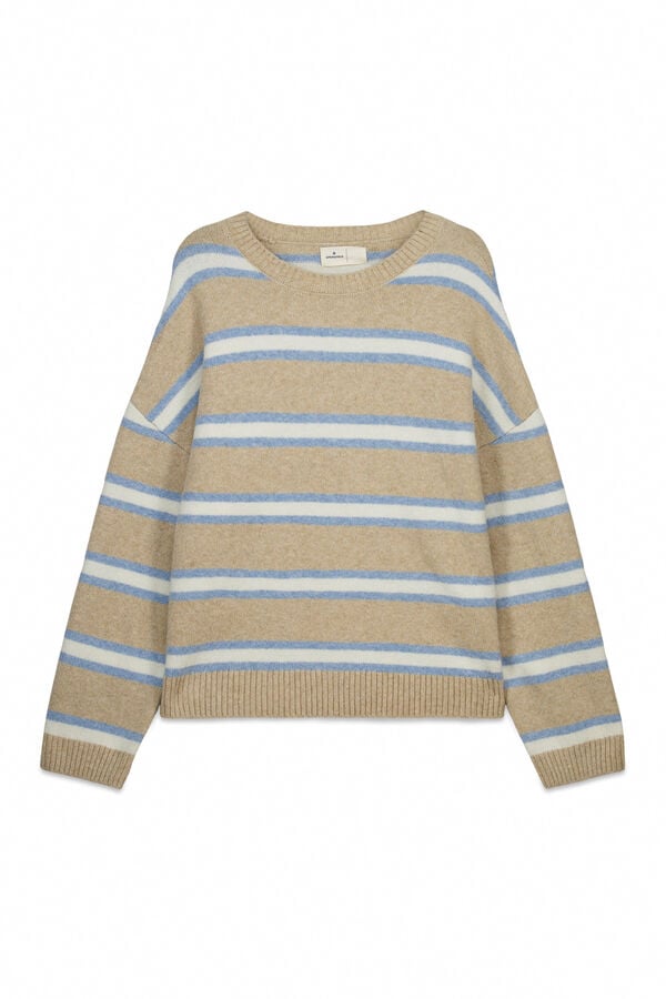 Springfield Džemper sa spu&scaron;tenim ramenima Bež