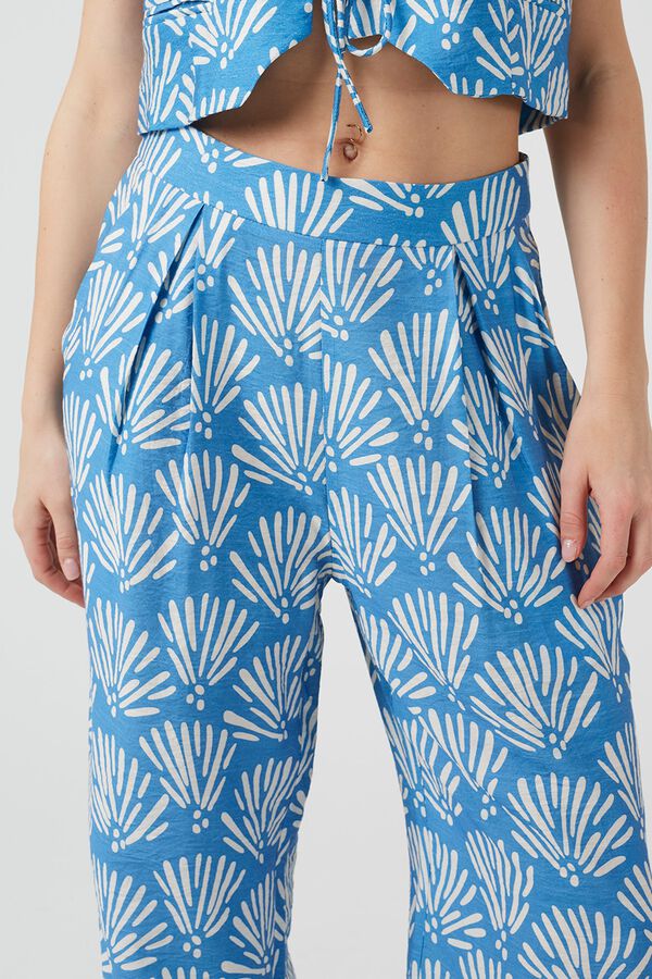 Brave Soul Pantal&oacute;n palazzo estampado estampado