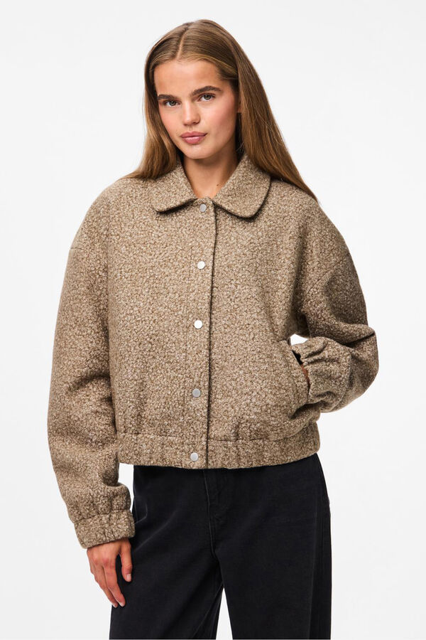Pieces Chaqueta teddy Braon