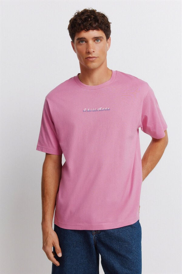 Springfield Coffee wave T-shirt pink