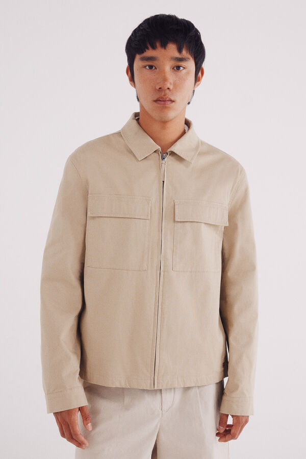Springfield Cotton overshirt grey