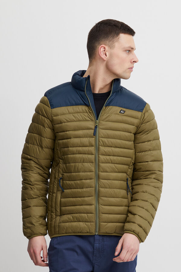 Blend Two-tone Padded Jacket brown