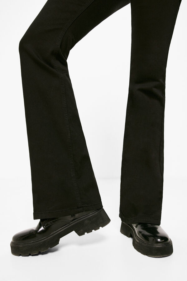 Springfield Jeans Boot Cut Lavado Sostenible negro