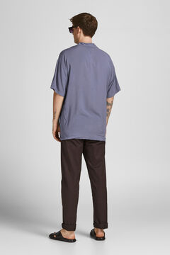 Springfield Loose short-sleeved shirt purple