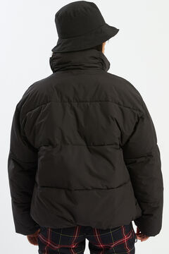 Springfield Oversized cropped puffer jacket noir