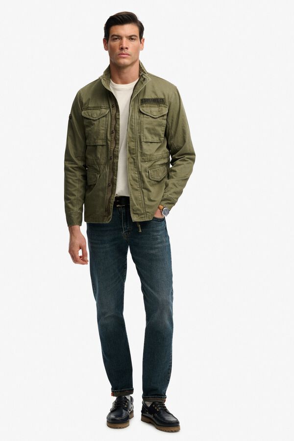 Superdry Chaqueta militar ic&oacute;nica kaki