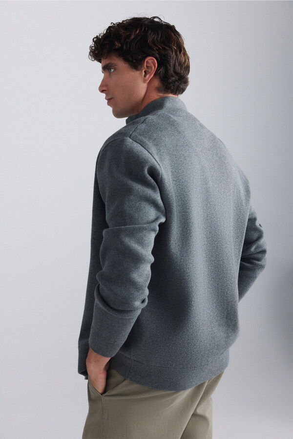 Springfield C&aacute;rdigan milano cremallera gris