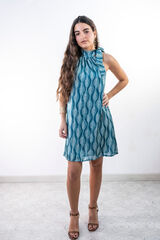 Cul Sac Halterneck short dress green