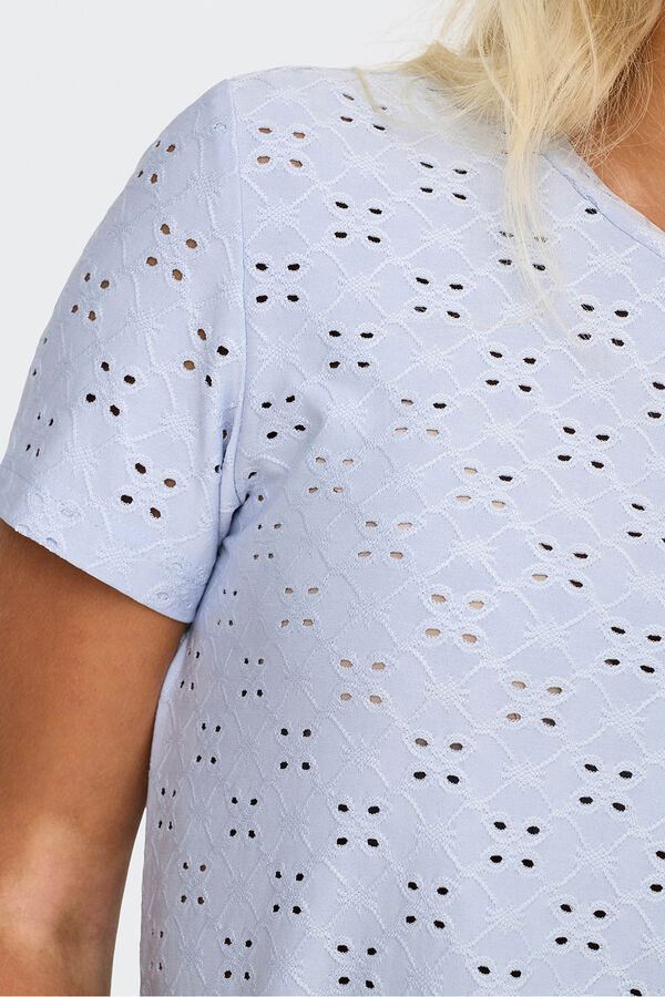 JDY Camiseta manga larga calada azul