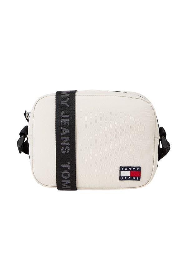 Springfield Men's Tommy Jeans crossbody bag with flag white