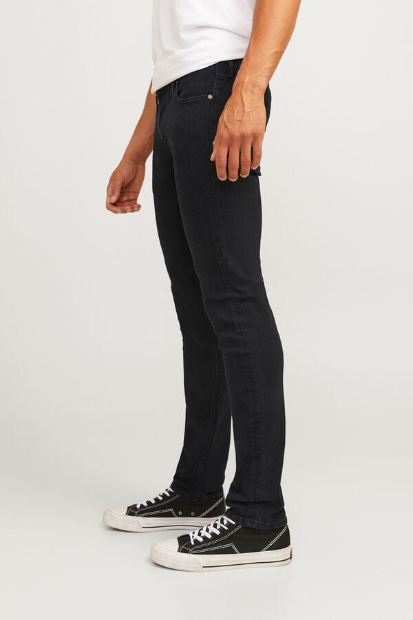 JJ REBEL Jeans slim fit cl&aacute;sico negro