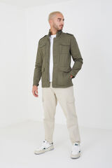 Brave Soul Chaqueta multibolsillos gris