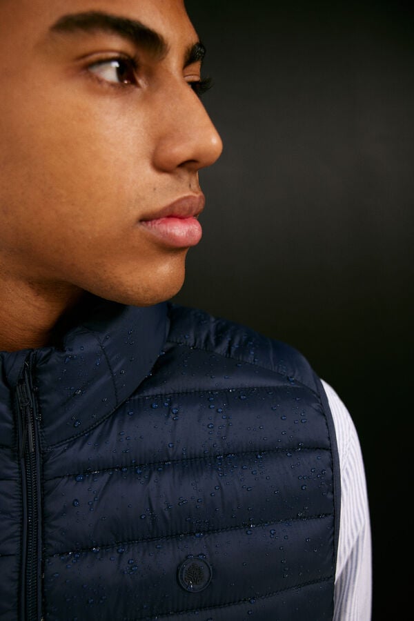 Springfield Quilted gilet blue