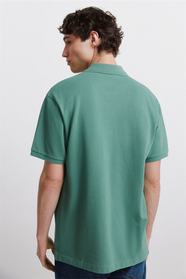 Springfield Basic Springfield regular fit polo shirt green