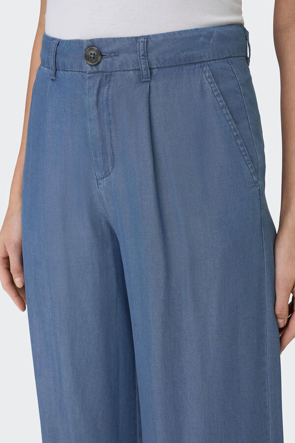 Springfield Jeans wideleg 100% tencel azul medio