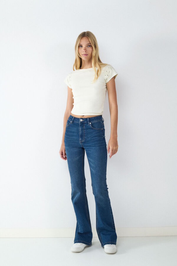 Balmohk High-rise flare jeans blue