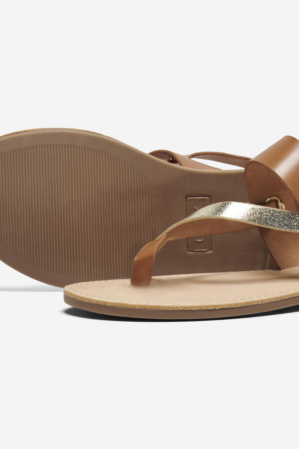 Springfield Crossed flat sandal brown