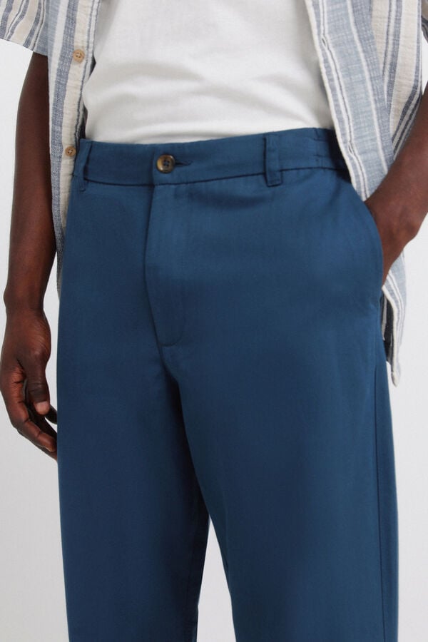 Springfield Relaxed fit chinos blue