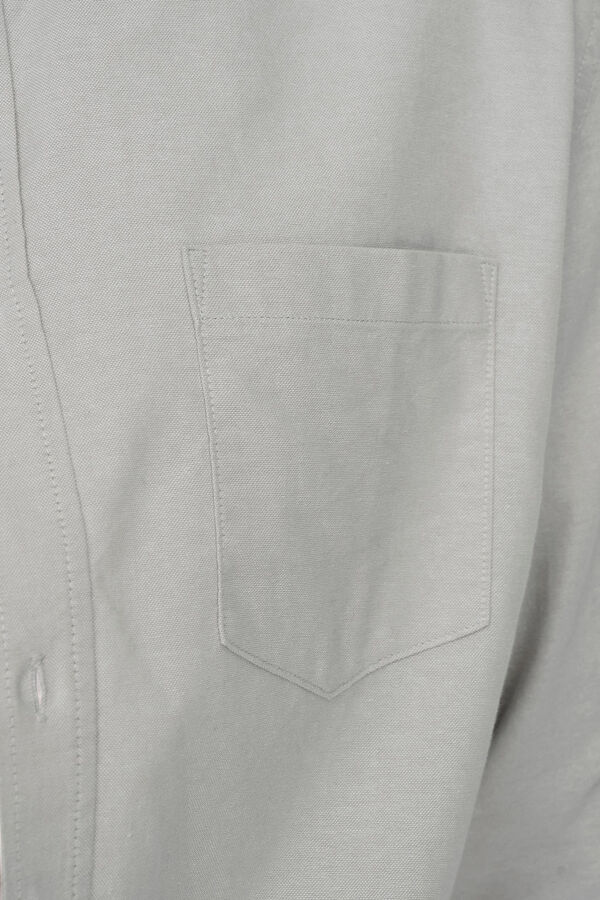 Springfield Long-sleeved Oxford shirt gray